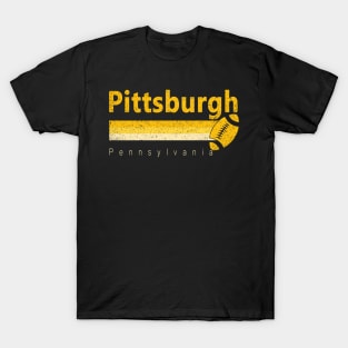 Vintage Pittsburgh Football Retro Pennsylvania For Gameday T-Shirt